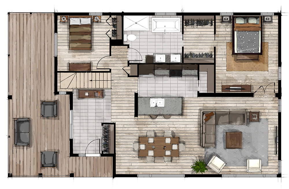 Bau M2plancher