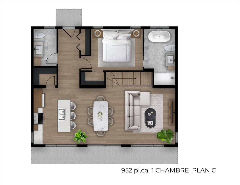 Monterey 952 1 Chambre Plan C OPT