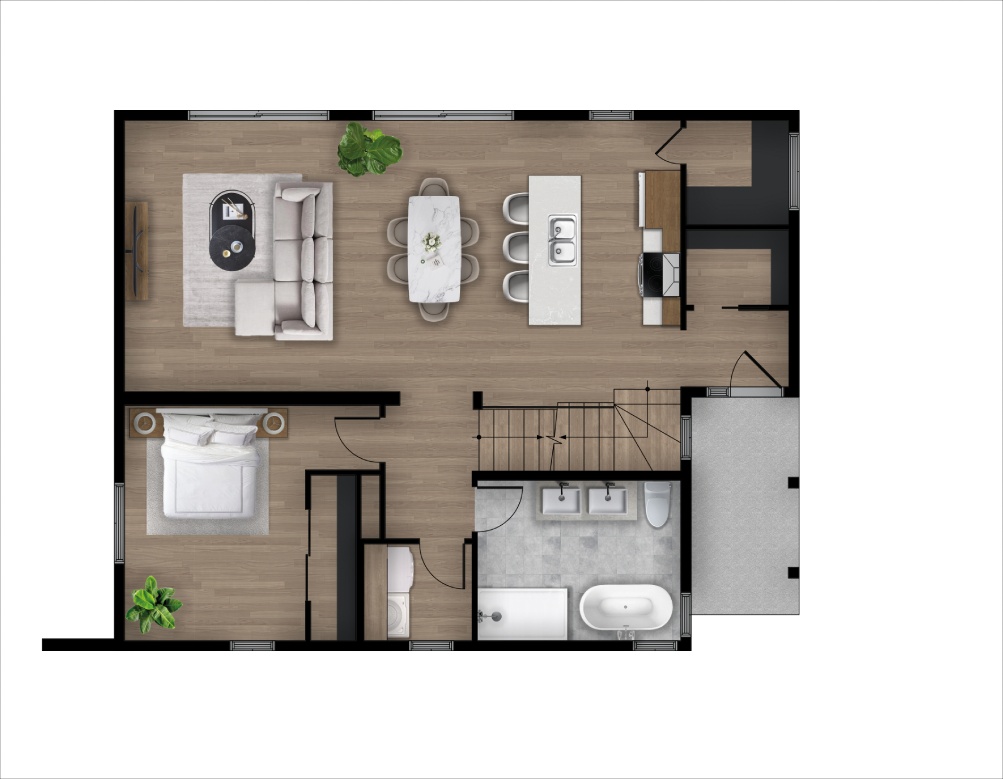 24 282 Maisons Usine Es Co Te M3 1532 Pica Plan 2 Rdc OPT