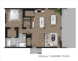 Alta 1120 1 Chambre Plan A
