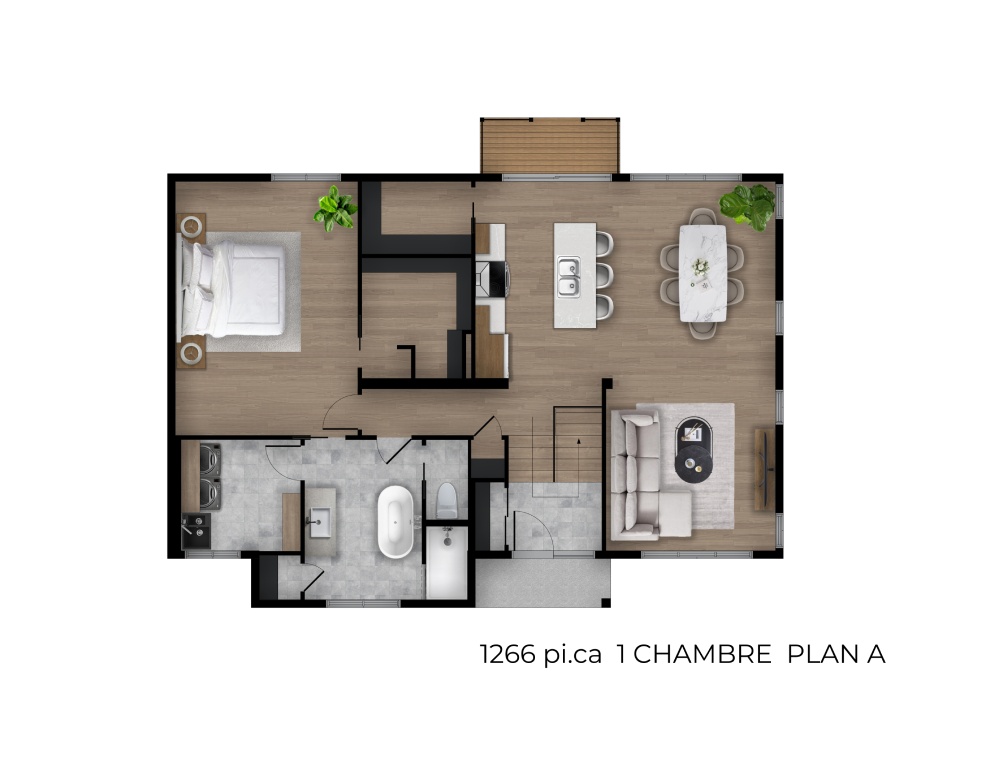 Martina 1266 1 Chambre Plan A OPT