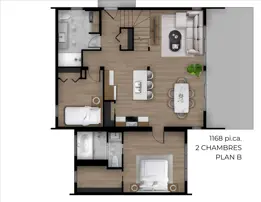 Alta 1168 2 Chambres Plan B OPT